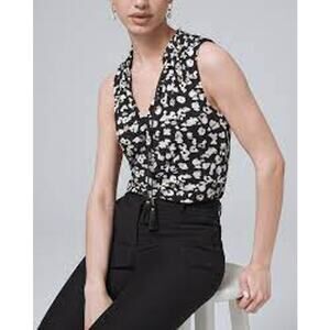 WHITE HOUSE BLACK MARKET NWT Matte Jersey Tassel Tank // S